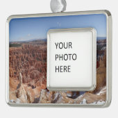 Inspirationspunkt am Bryce Canyon II Rahmen-Ornament Silber (Links)