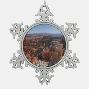 Inspirationspunkt am Bryce Canyon II Schneeflocken Zinn-Ornament