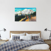 Inspirationspunkt im Sonnenaufgangspark Leinwanddruck (Insitu (Schlafzimmer))