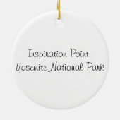 Inspirationspunkt im Yosemite-Nationalpark Keramikornament (Hinten)