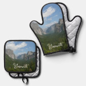 Inspirationspunkt im Yosemite-Nationalpark Ofenhandschuh & Topflappen-Set (Vorderseite/Rückseite)
