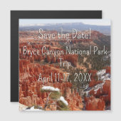 Inspirationspunkt Save the Date am Bryce Canyon Magnetkarte (Vorne/Hinten)