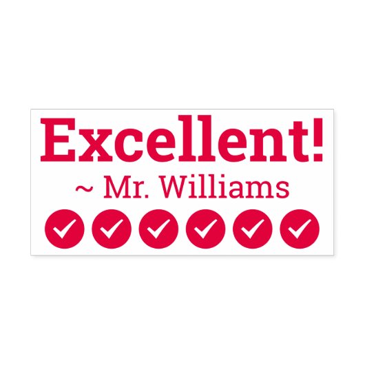 Inspirationsquelle "Ausgezeichnet!" Briefmarke aus Permastempel (Design)