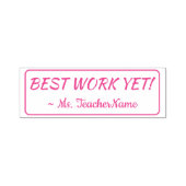 Inspirationsquelle "BESTE ARBEIT NOCH!" Tutor Rubb Permastempel (Design)