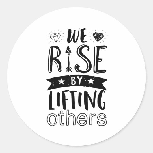 Inspirationsquelle, die wir durch das Anheben ande Runder Aufkleber (Vorderseite)