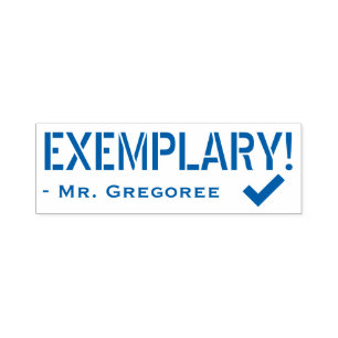 Inspirationsquelle "EXEMPLARY"! Briefmarke für Erz Permastempel