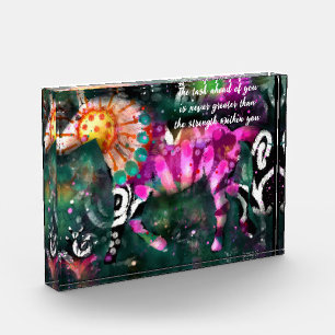 Inspirationsquelle für Abstraktes Pferd Fotoblock