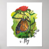 Inspirationsquelle für die gebürstete Monarchschme Poster (Vorne)