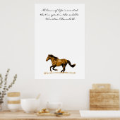 Inspirationsquelle für Pferde Poster (Küche)