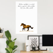 Inspirationsquelle für Pferde Poster (Heimbüro)