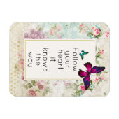 Inspirationsquelle mit Hübschen Schmetterlingen Magnet (Horizontal)