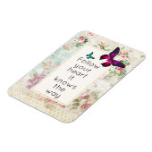 Inspirationsquelle mit Hübschen Schmetterlingen Magnet (Linke Seite)