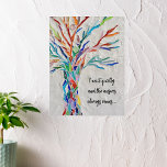 Inspirationsquelle Poster<br><div class="desc">Dieses dekorative Plakat mit einem Mosaikbaum in Regenbogenfarben und einem inspirierend Zitat. Einfach mit eigenen Worten anpassbar. Weil wir unsere Kunstwerke erstellen,  werden Sie dieses exakte Bild von anderen Designern nicht finden. Original Mosaik © Michele Davies.</div>