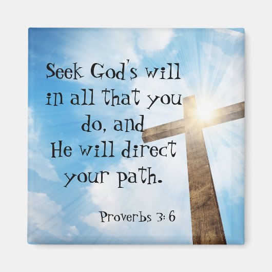 Inspirationsquelle Sprichwörter Gottes Willen Magnet (Vorne)