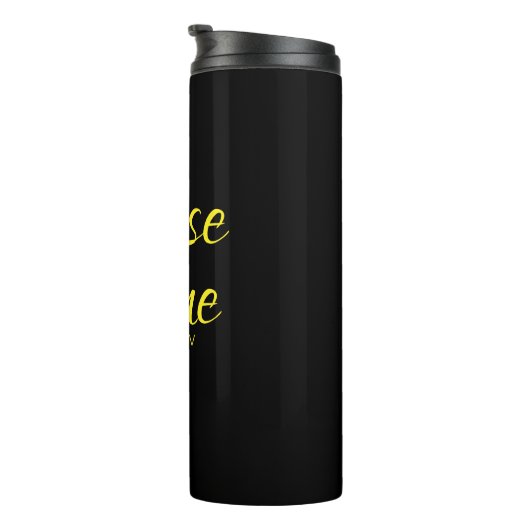 Inspirationsquelle und Shine Faith Black Thermal Thermosbecher (Nach rechts gedreht)