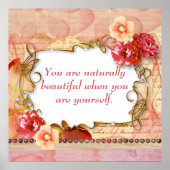 Inspirationsquelle Wand Kunstbeauty Affirmation Poster (Vorne)