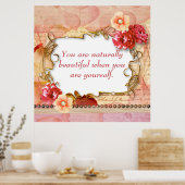 Inspirationsquelle Wand Kunstbeauty Affirmation Poster (Küche)