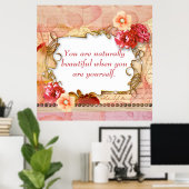 Inspirationsquelle Wand Kunstbeauty Affirmation Poster (Heimbüro)