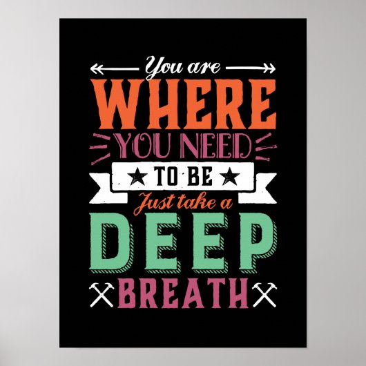 Inspirationsquelle, wo Sie sein müssen Poster (Vorne)