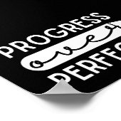 Inspirationsquellen - Fortschritt über Perfektion Poster (Ecke)