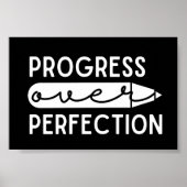 Inspirationsquellen - Fortschritt über Perfektion Poster (Vorne)