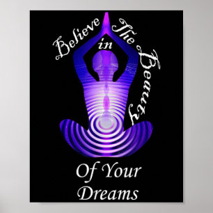 Inspirationsquellen glauben an Ihre Träume, Graph Poster