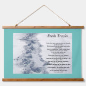 Inspirationsquellen Neue Spuren Wandteppich Mit Holzrahmen (Vorne)