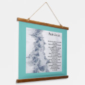 Inspirationsquellen Neue Spuren Wandteppich Mit Holzrahmen (Gewinkelt)