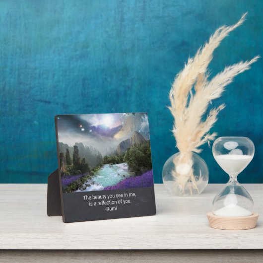 Inspirationsquotation zum Thema Schönheit von Rumi Fotoplatte (InSitu)