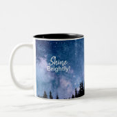 Inspirationsquote hell Motivierend Zweifarbige Tasse (Links)