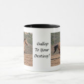 Inspirationsreiche Galopp-Pferdekaffee-Tasse Tasse (Zentrum)