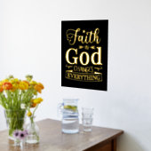 Inspirationsreligiöse Zitate Der Glaube an Gott Foliendrucke (Ablage(Küche))