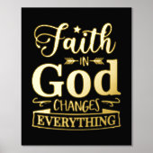 Inspirationsreligiöse Zitate Der Glaube an Gott Foliendrucke (Vorderseite)