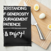 Inspirationsrezeptur für einen besonderen Bruder Geschirrtuch (Viertel Falte)