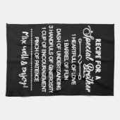 Inspirationsrezeptur für einen besonderen Bruder Geschirrtuch (Horizontal)