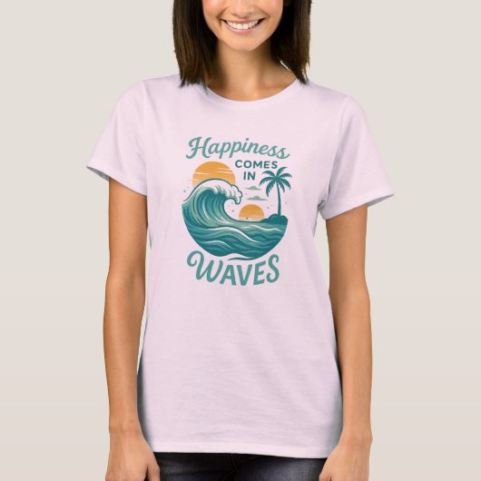 Inspirationssache kommt in Waves-Shirt T-Shirt (Vorderseite)