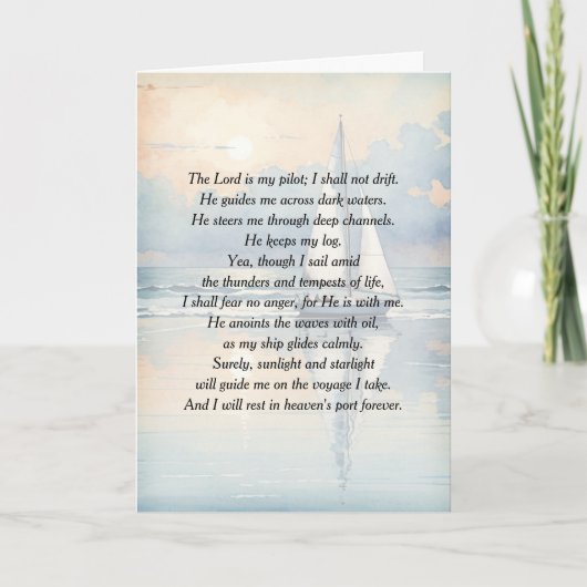 Inspirationssailor Verse für Beileid Karte (Vorderseite)