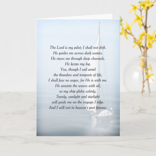 Inspirationssailor Verse für Beileid Karte (Gelbe Blume)