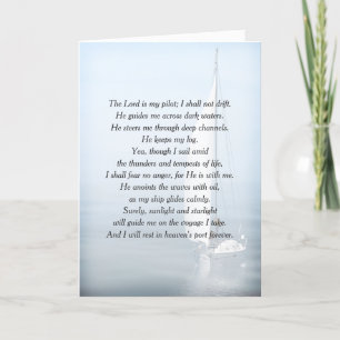 Inspirationssailor Verse für Beileid Karte