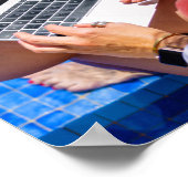 Inspirationssatz beginnt überall poster (Ecke)