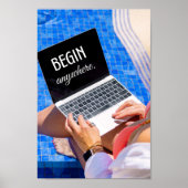 Inspirationssatz beginnt überall poster (Vorne)