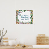 Inspirationssatz Gesetz der Anziehung Motivierend Poster (Küche)