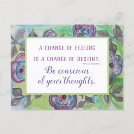 Inspirationssatz Gesetz der Anziehungskarte Feiertagspostkarte