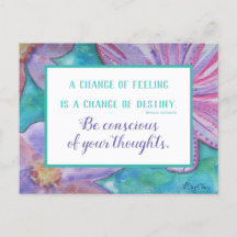 Inspirationssatz Gesetz der Anziehungskarte