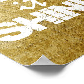 Inspirationssatz-Typografie: Lass es Shine Poster (Ecke)