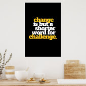 Inspirationssätze ändern und herausfordern poster (Küche)