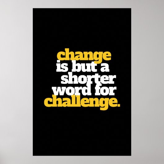 Inspirationssätze ändern und herausfordern poster (Vorne)