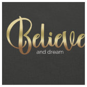 Inspirationssätze Goldener Glaube und Traum Stoff (Nahaufnahme)