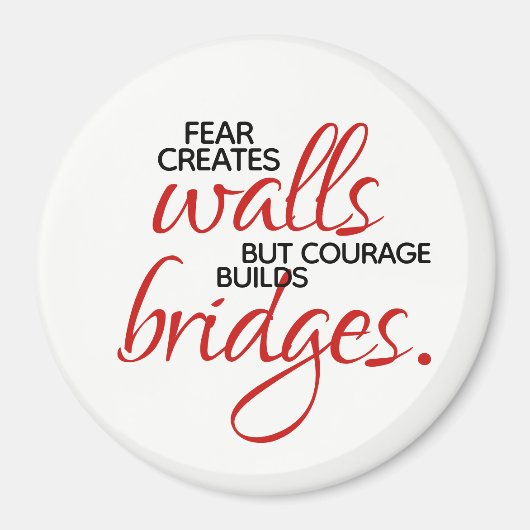 Inspirationssätze Mut baut Brücken Magnet (Vorne)