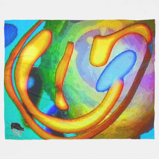 Inspirationsschleifen Fleecedecke (Vorderseite (Horizontal))